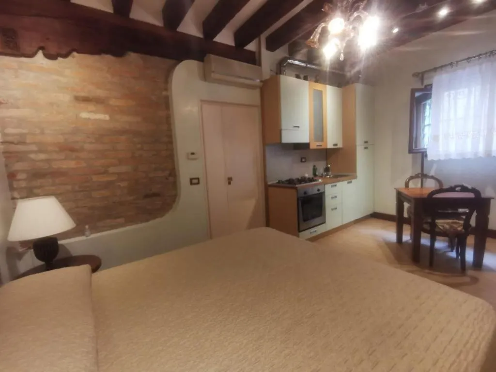 Lägenhet Canal View Studio Flat Venedig